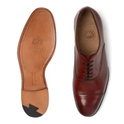 Cheaney Alfred Capped Oxford In Dark Leaf Calf Leather 6 Cheaney Alfred Capped Oxford In Dark Leaf Calf Leather -Zeg Shoes Shop cheaney alfred capped oxford in dark leaf calf leather p1587 11363 zoom