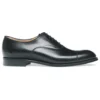 Cheaney Alfred R Capped Oxford In Black Calf Leather | Rubber Sole