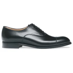 Zeg Shoes Shop 38 Cheaney Alfred R Capped Oxford In Black Calf Leather | Rubber Sole