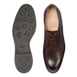 Cheaney Alfred R Capped Oxford In Mocha Calf Leather -Zeg Shoes Shop cheaney alfred r capped oxford in mocha calf leather p1737 12192 zoom