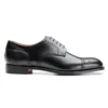 Cheaney Andrew Derby Semi Brogue In Black Calf Leather