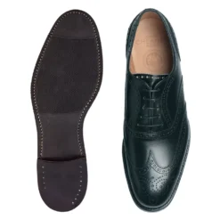 Cheaney Arthur III D Oxford Brogue In Black Calf Leather | Diamond Rubber Sole -Zeg Shoes Shop cheaney arthur iii d oxford brogue in black calf leather diamond rubber sole p492 3781 zoom