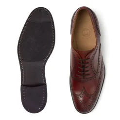 Cheaney Arthur III D Oxford Brogue In Dark Leaf Calf Leather | Diamond Rubber Sole -Zeg Shoes Shop cheaney arthur iii d oxford brogue in dark leaf calf leather diamond rubber sole p493 11375 zoom