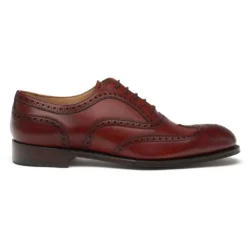 Cheaney Arthur III Oxford Brogue In Dark Leaf Calf Leather | Leather Sole