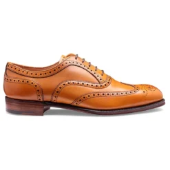Cheaney Arthur III Oxford Brogue In Light Chestnut Calf Leather