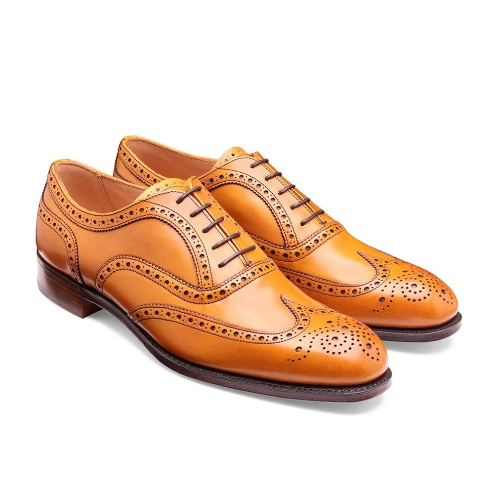 Cheaney Arthur III Oxford Brogue In Light Chestnut Calf Leather 2 Cheaney Arthur III Oxford Brogue In Light Chestnut Calf Leather - Image 2