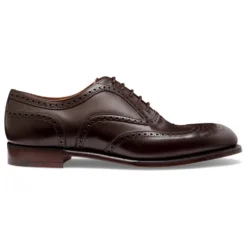 Zeg Shoes Shop 19 Cheaney Arthur III Oxford Brogue In Mocha Calf Leather