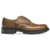 Cheaney Avon C Derby Brogue In Almond Grain Leather
