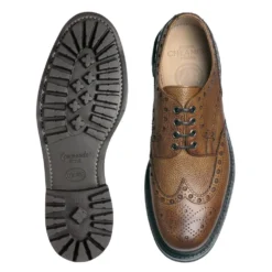 Cheaney Avon C Derby Brogue In Almond Grain Leather -Zeg Shoes Shop cheaney avon c derby brogue in almond grain leather p70 2001 zoom