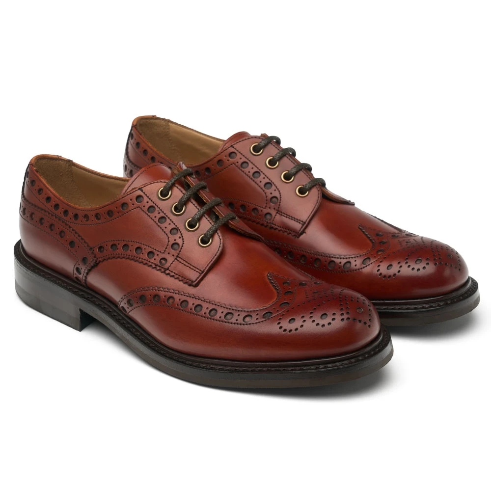 Cheaney Avon R Derby Brogue In Dark Leaf Calf Leather 2 Cheaney Avon R Derby Brogue In Dark Leaf Calf Leather - Image 2