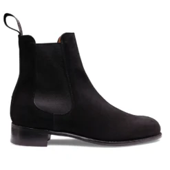 Cheaney Avril D Chelsea Boot In Black Suede