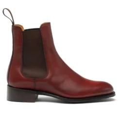 Cheaney Avril D Chelsea Boot In Dark Leaf Calf Leather