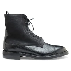 Cheaney Banbury R Derby Boot In Black Grain/Black Coupe
