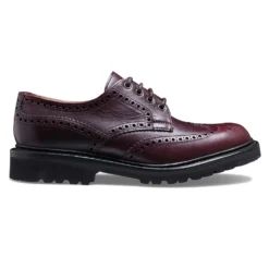 Cheaney Beccles GV Derby Brogue In Polo Brown Eco Oiled Leather