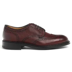 Cheaney Bexhill R Derby Brogue In Burgundy Grain Leather