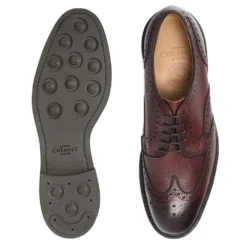 Cheaney Bexhill R Derby Brogue In Burgundy Grain Leather -Zeg Shoes Shop cheaney bexhill r derby brogue in burgundy grain leather p1754 12319 zoom