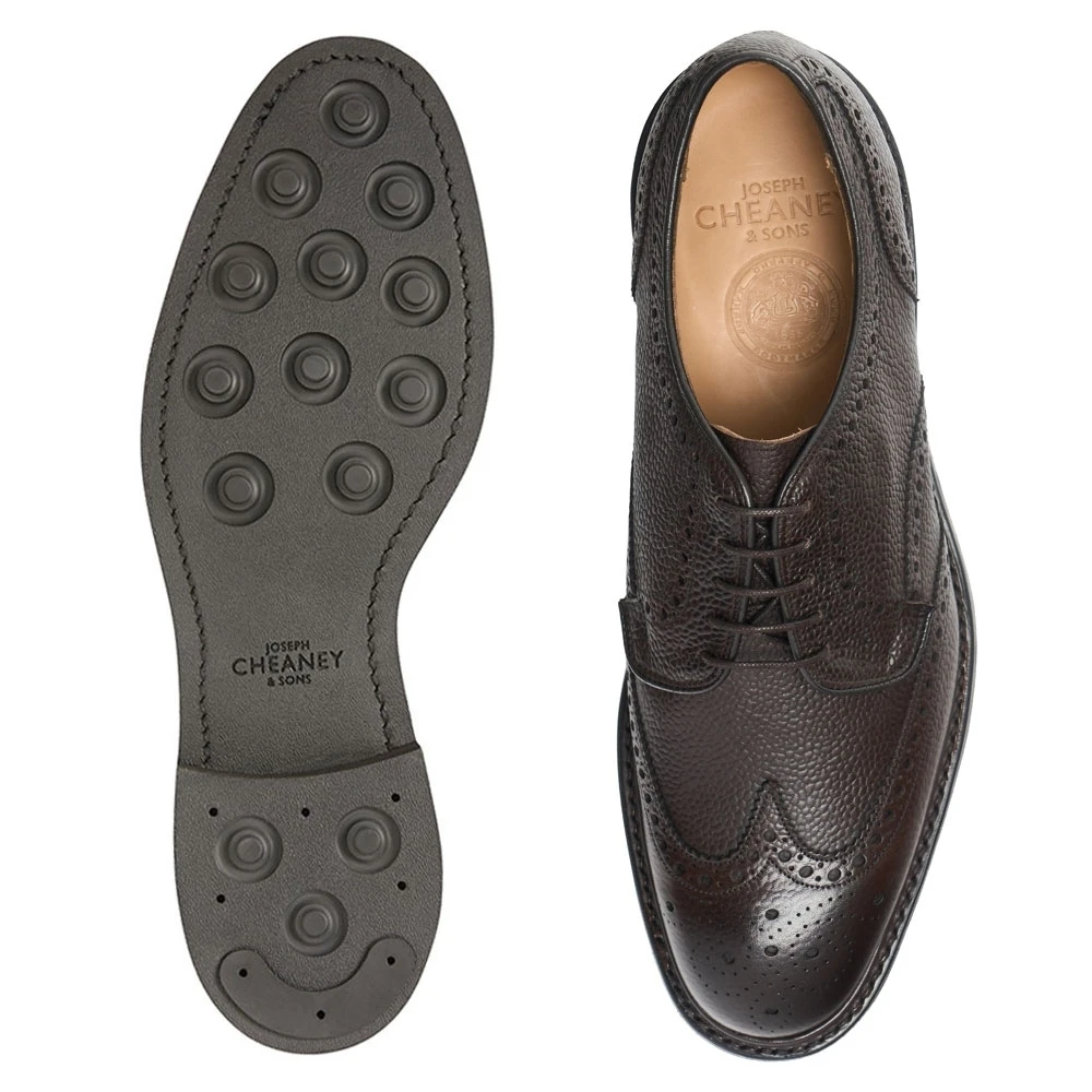 Cheaney Bexhill R Derby Brogue In Walnut Grain Leather 3 Cheaney Bexhill R Derby Brogue In Walnut Grain Leather - Image 3