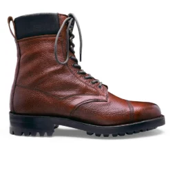 Cheaney Bowland C Veldtschoen Derby Boot In Mahogany Grain Leather