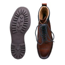 Cheaney Bowland C Veldtschoen Derby Boot In Mahogany Grain Leather -Zeg Shoes Shop cheaney bowland c veldtschoen derby boot in mahogany grain leather p1394 9592 zoom