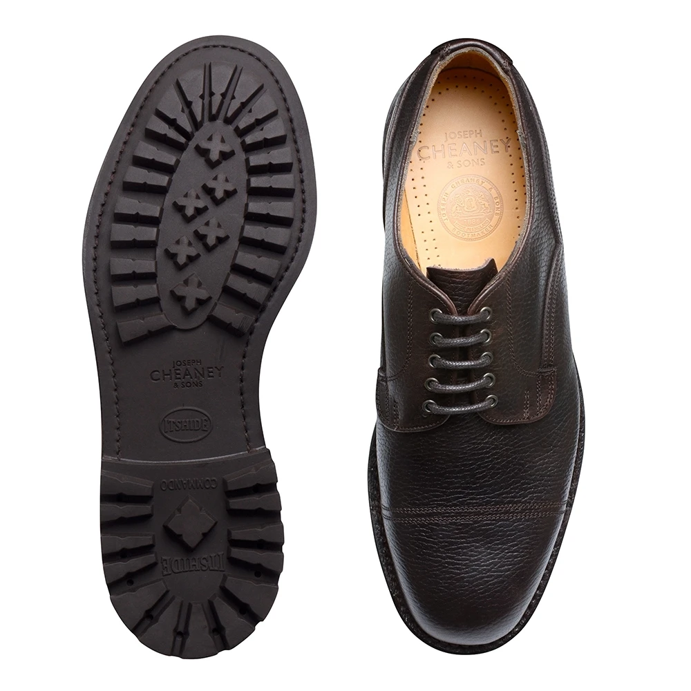 Cheaney Cairngorm II C Veldtschoen Derby In Dark Brown Pull Up Grain Leather 3 Cheaney Cairngorm II C Veldtschoen Derby In Dark Brown Pull Up Grain Leather - Image 3