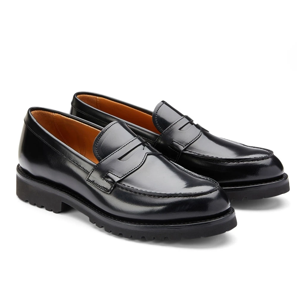 Cheaney Callie GV Penny Loafer In Black Bookbinder Leather 2 Cheaney Callie GV Penny Loafer In Black Bookbinder Leather - Image 2