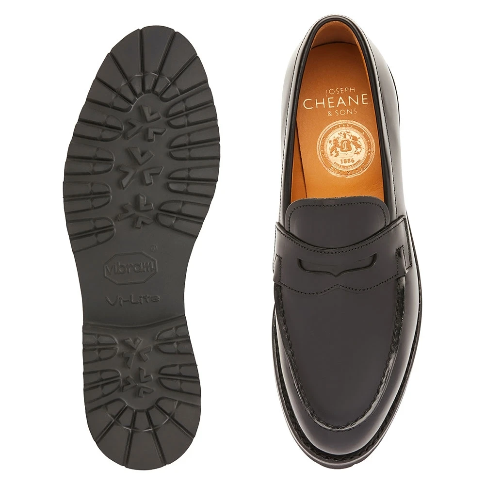 Cheaney Callie GV Penny Loafer In Black Bookbinder Leather 3 Cheaney Callie GV Penny Loafer In Black Bookbinder Leather - Image 3