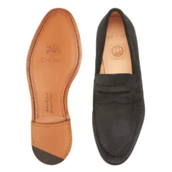 Cheaney Carter Penny Loafer In Black Suede -Zeg Shoes Shop cheaney carter penny loafer in black suede p1700 11653 zoom
