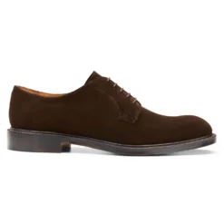 Cheaney Charles Derby In Bitter Chocolate Suede