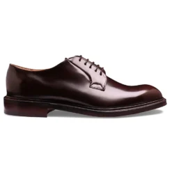Cheaney Charles Derby In Espresso Polished Leather