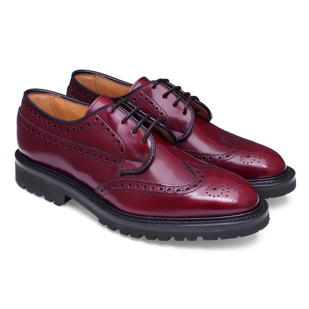Cheaney Cherwell GV Derby Brogue In Rosewood Rub Off Leather 2 Cheaney Cherwell GV Derby Brogue In Rosewood Rub Off Leather - Image 2