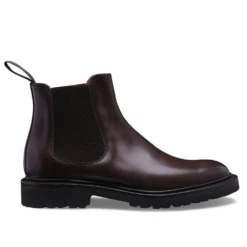 Cheaney Cleo Chelsea Boot In Mocha Calf Leather