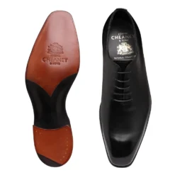 Cheaney Crowndale Wholecut Oxford In Black Calf Leather -Zeg Shoes Shop cheaney crowndale wholecut oxford in black calf leather p1486 10016 zoom