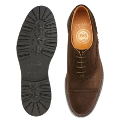 Cheaney Darcey II GV Oxford Semi Brogue In Bitter Chocolate Suede -Zeg Shoes Shop cheaney darcey ii gv oxford semi brogue in bitter chocolate suede p1695 11524 zoom