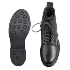 Cheaney Florence R Shearling Lined Derby Boot In Black Grain Leather -Zeg Shoes Shop cheaney florence r shearling lined derby boot in black grain leather p1411 9473 zoom