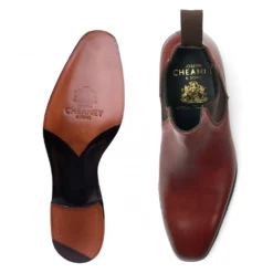 Cheaney Godwin Chelsea Boot In Dark Leaf Calf Leather -Zeg Shoes Shop cheaney godwin chelsea boot in dark leaf calf leather p1295 11453 zoom