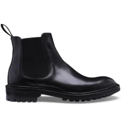 Cheaney Grayson C Chelsea Boot In Black Calf Leather