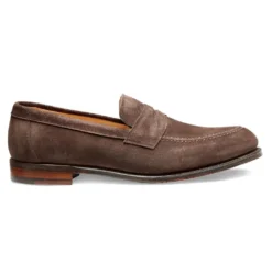 Cheaney Hadley Penny Loafer In Brown Suede