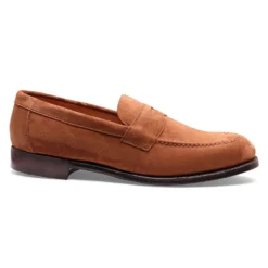 Cheaney Hadley Penny Loafer In Fox Suede