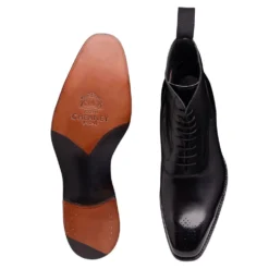 Cheaney Hanover Balmoral Boot In Black Calf Leather -Zeg Shoes Shop cheaney hanover balmoral boot in black calf leather p1098 7600 zoom