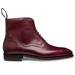 Cheaney Hanover Balmoral Boot In Burnished Burgundy Calf Leather