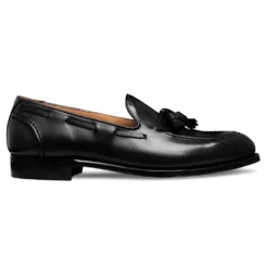 Cheaney Harry II EF Tassel Loafer In Black Calf Leather