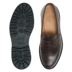 Cheaney Howard GV Penny Loafer In Whiskey Kudu Leather -Zeg Shoes Shop cheaney howard gv penny loafer in whiskey kudu leather p1770 12432 zoom