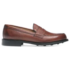 Cheaney Howard R Loafer In Mahogany Grain Leather