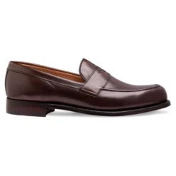 Cheaney Hudson Penny Loafer In Mocha Calf Leather