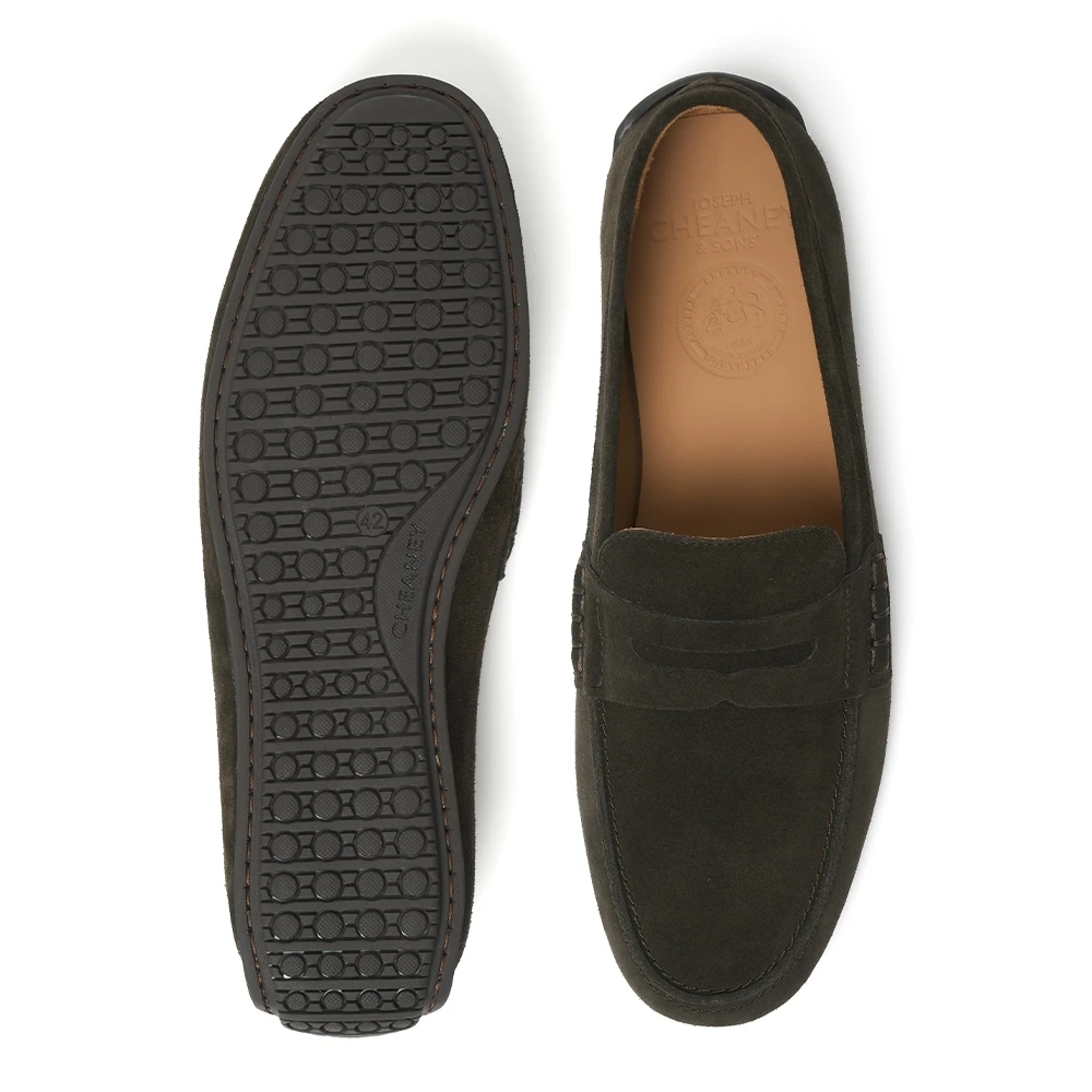 Cheaney Hunt Driving Moccasin Shoe In Dark Brown Suede 4 Cheaney Hunt Driving Moccasin Shoe In Dark Brown Suede - Image 4
