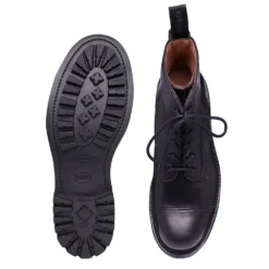 Cheaney Hurricane II Military Style Derby Boot In Black Kudu Leather -Zeg Shoes Shop cheaney hurricane ii military style derby boot in black kudu leather p1380 9521 zoom