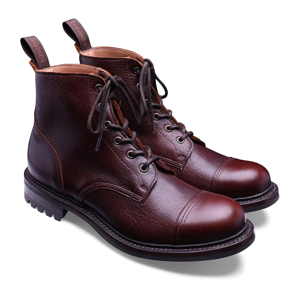 Cheaney Hurricane II Military Style Derby Boot In Whiskey Kudu Leather 2 Cheaney Hurricane II Military Style Derby Boot In Whiskey Kudu Leather - Image 2