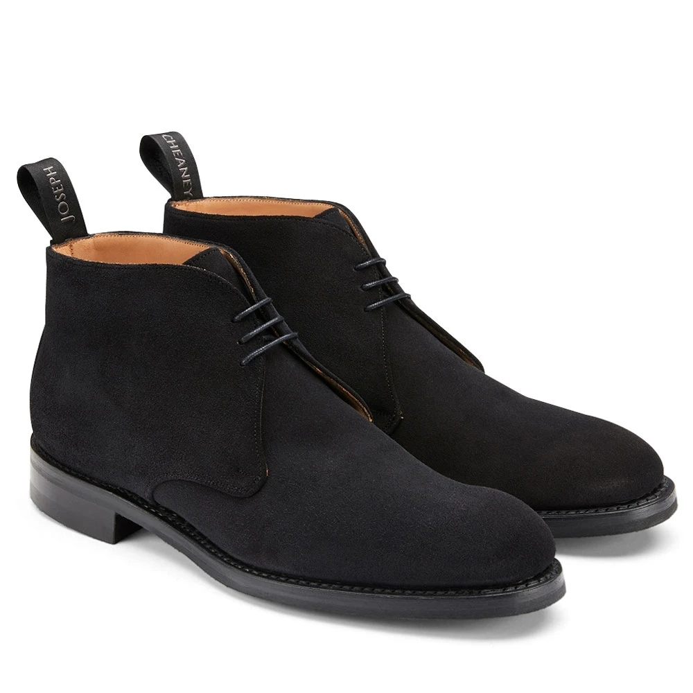 Cheaney Jackie III R Chukka Boot In Black Suede 2 Cheaney Jackie III R Chukka Boot In Black Suede - Image 2