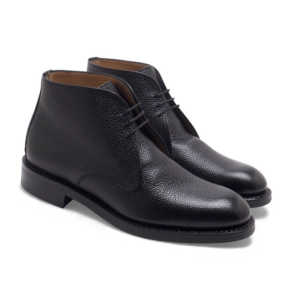 Cheaney Jessie R Chukka Boot In Black Grain Leather 2 Cheaney Jessie R Chukka Boot In Black Grain Leather - Image 2