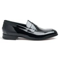 Cheaney Keeley Penny Loafer In Black Patent Leather